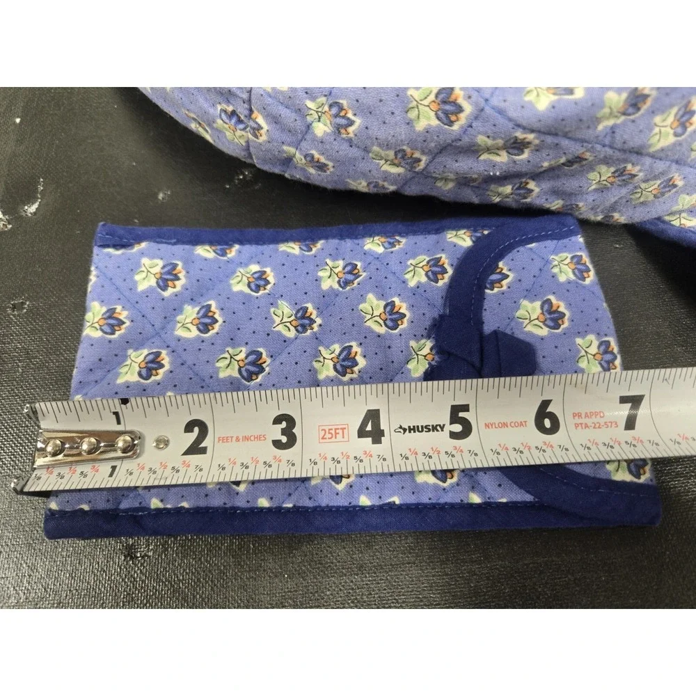 Vntg Floral  Backpack Blue